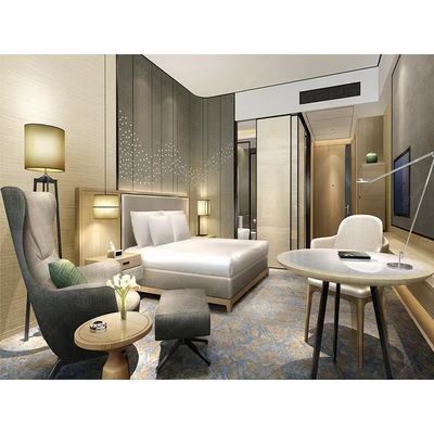 Buy Star Luxury Hotel Furniture Upholstery Wooden Hotel Bedroom Bed ODM OEM online manufacture