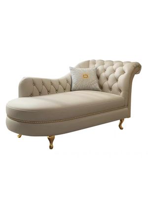 Buy Modern Luxury Hotel Furniture Princess Chair Leather Bedroom Lounger Chair online manufacture