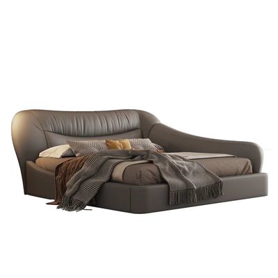 Buy Anti Fall Hotel Bedroom Furniture Leather Bed Soft Pack 1.8m Oak Nordic Bed online manufacture
