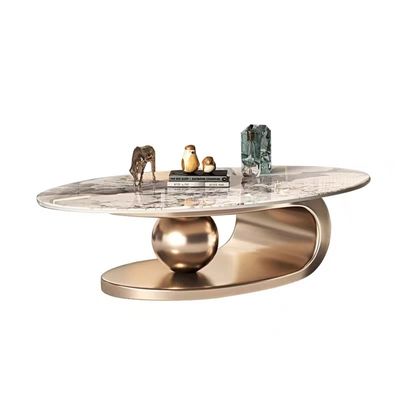 Buy Hollow Out Marble Coffee Table Stainless Steel Living Room Coffee Table online manufacture