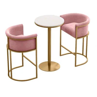 Buy Classic Coffee Bar High Stool Chair With Metal Element Backrest Chair For Hotel online manufacture