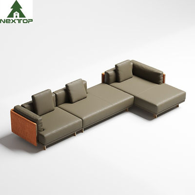 Buy Italian Modern L Shape Corner Sofa Set Furniture For Lobby Living Room online manufacture