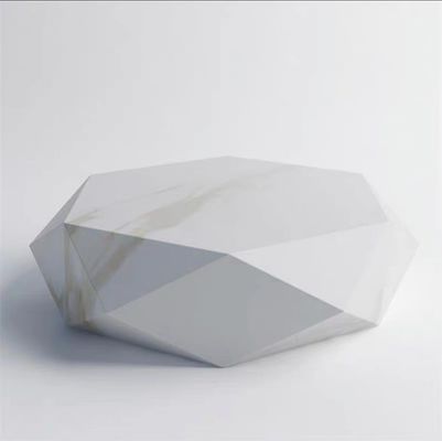 Buy Custom Hotel Coffee Table Creative Diamond Polygon Marble Color online manufacture