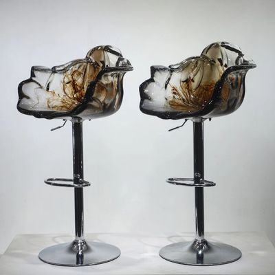 Buy Lifting Senior Restaurant Home Office Bar Chair Petal Transparent online manufacture