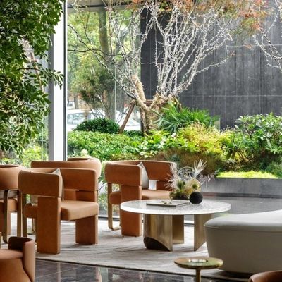 Buy Modern Luxury Hotel Lobby Furniture Office Reception 1 2 3 Sofas Coffee Table Set online manufacture