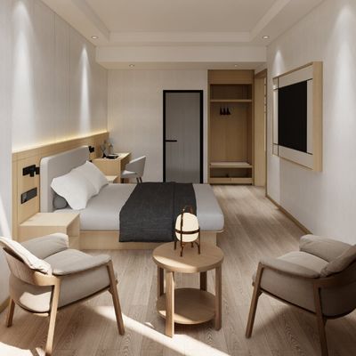 Buy High Grade Hotel Bedroom Furniture Artificial Leather Eco - Friendly Panel online manufacture
