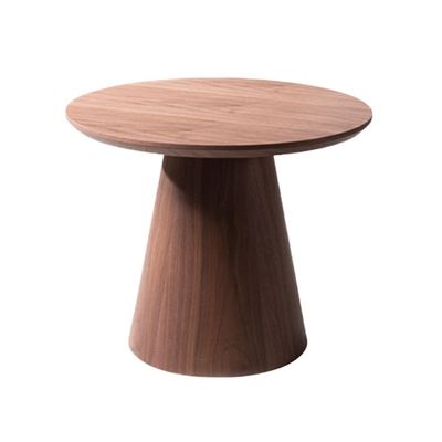 Buy Creative Walnut Combo Round End Table Original Wood Grain Finish Low Coffee Table online manufacture