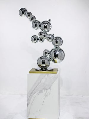 Buy Bubble Sculpture Modern Quality Metal Mirrored Finish Hotel Corner Console online manufacture