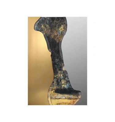 Buy Hand Painted Rust Texture Wall Piece 3d High Light Luxury Modern Interior Painting online manufacture
