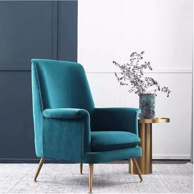 Buy Scandinavian Simple Hotel Velvet Single Sofa Customized Colour Size online manufacture