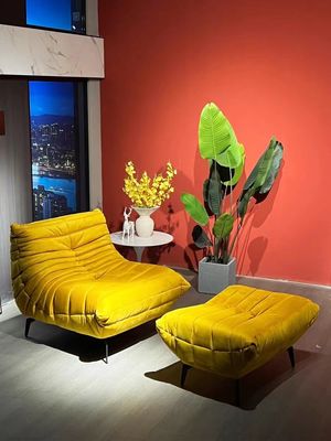 Velvet Leisure Sofa Chair Fabric Living Room Chaise Longue Customized