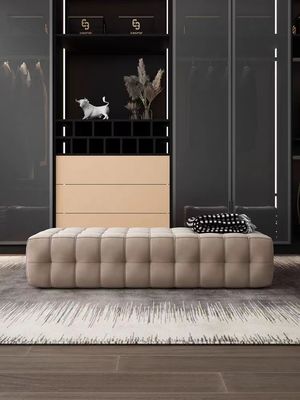 Tech Fleece Velvet Sofa Bench Bed End Stool Cloakroom Shoe Stool