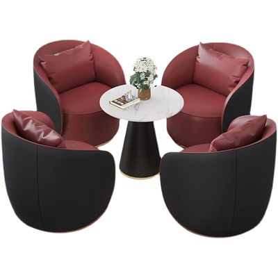 Solid Wood Hotel Restaurant Furniture Coffee Table Sets Creative Lobby