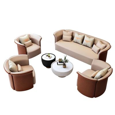 Club Guest Office Waiting Sofa Luxury Hotel Lobby Round Sofa