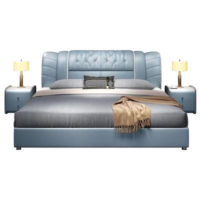 Soft Hotel Luxury Leather Bed Modern Storage Leather Bed