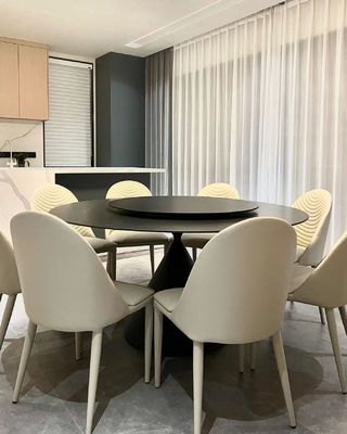 Creative Rock Plate	Luxury Hotel Furniture Rotating Round Table Chairs