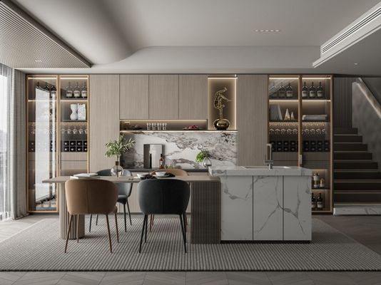 Custom Luxury Sideboard Cabinets With Wine Rack
