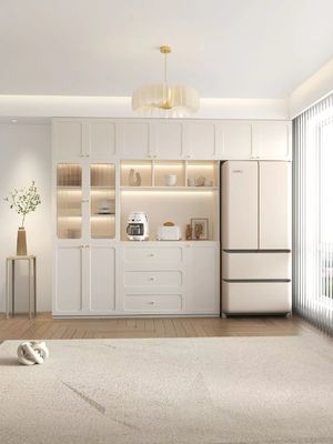 Hotel Restaurant Luxury Sideboard Cabinets Integrated Wall Embedded Refrigerator Cabinet