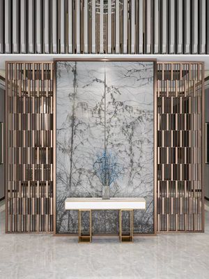 Luxury Stainless Steel Metal Screen Partition Modern Metal Partition Screen