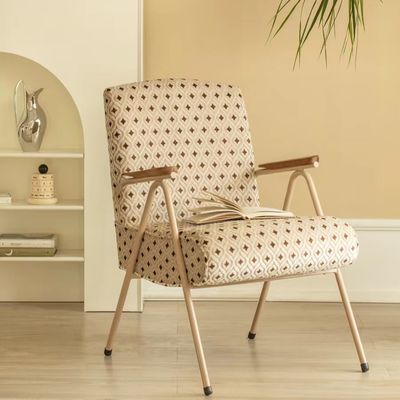 Literary Star Spot Velvet Accent Chair Hotel Home Coffee Shop Fabric Dining Chairs