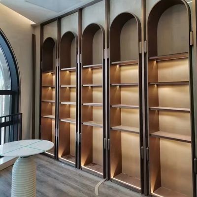 Modern Stainless Steel Hotel Room Cabinets Custom Integrated Molding Hotel Room