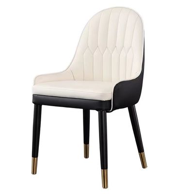 Custom Leather Solo Sofa Chair Four Feet Hotel Restaurant