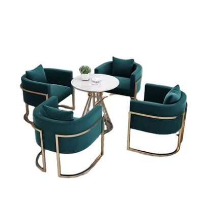 Metal Frame Commercial Cafe Table And Chairs