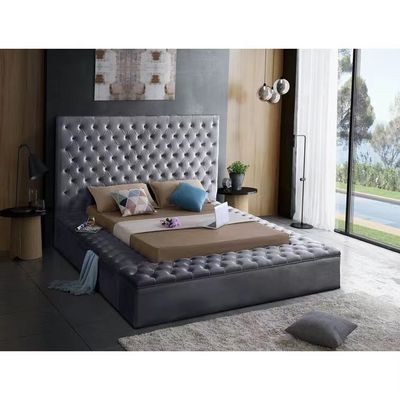 Modern Leather Luxury Bed Master Hotel Bedroom Double Bed 1.8 Bedroom King Bed