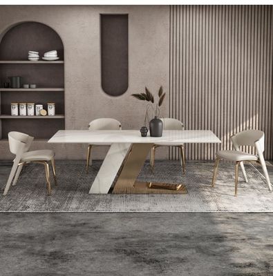 Luxury Hotel Restaurant Furniture Genuine Leather Dining Chair