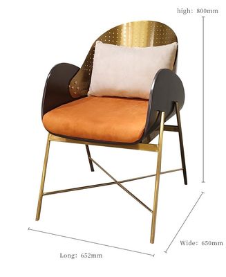 Creative Custom Stainless Steel Dining Chair For Office Building