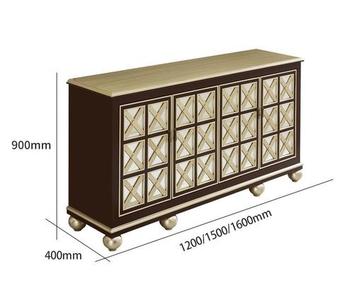 European Neoclassical Hotel Room Cabinets Solid Wood Living Room Against The Wall Storage Cabinet