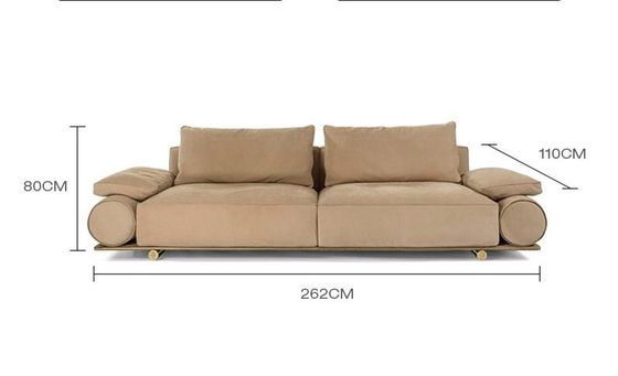 Italian Visionnaire Villa Living Room Fabric Sofa Environmentally Friendly