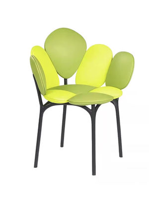 Nordic Hotel Restaurant Furniture Dining Room Petal Shaped Stainless Steel Minimalist Dining Chair