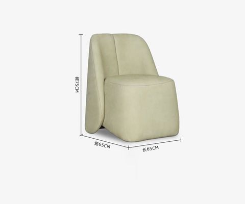 Minimalist 5 Star Hotel Lobby Furniture Velvet Single Lazy Sofa Chair