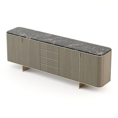 Modern Kitchen Marble Cabinets Wooden Italian Upholstery Sideboard Cabinets