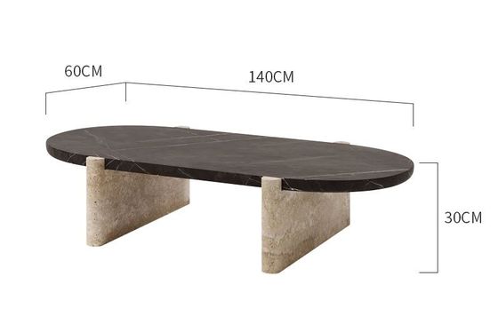 Nordic Modern Hotel Furniture Natural Stone Coffee Table