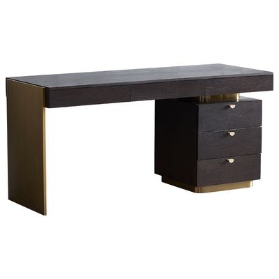 ODM Solid Wood Computer Desk With Drawers For Organising Books
