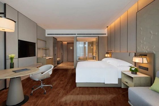 Standard Plywood Hotel Guest Room Furniture Full Supply Customization