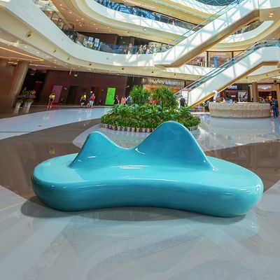 Custom Commercial Hall Lounge Public Sofa Chair Undertake Fiberglass Projects