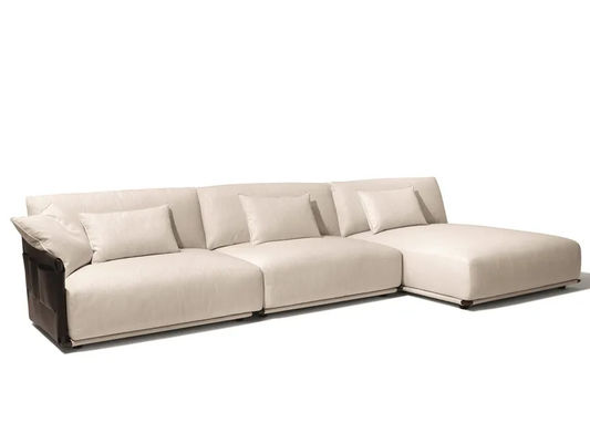 Versatile Large L-Shaped Sofa Hotel Casual Waiting Multi-Functional Social Sofa