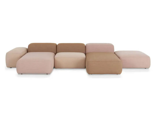 Customized Modular Plus Fabric Sofa With Removable Cover For Hotel Lounge