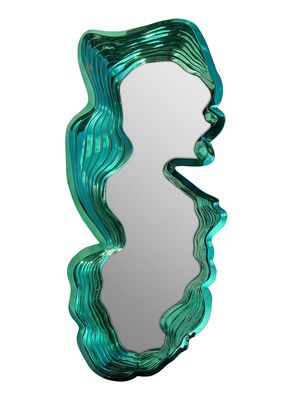 Electroplated Jade Mirror High-End Sales Department Negotiation Area Background