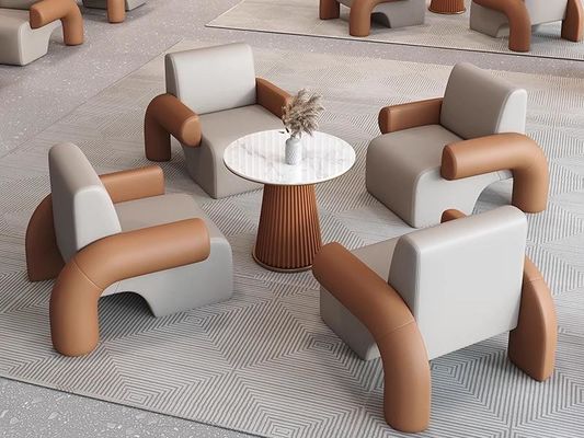 Five-star Hotel Lobby Furniture Negotiation Sofa Table And Chair Combination