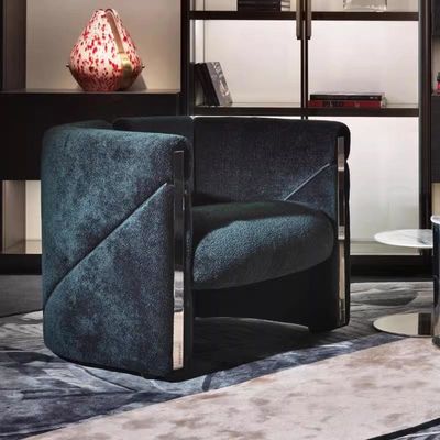 Italian Light Luxury Armchair Premium Sense Of Leisure Fabric Single Sofa Chair