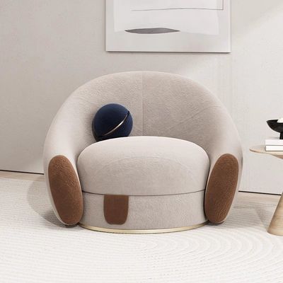 Fabric Swivel Sofa For Guest Rooms In Star Rated Hotels Single Chair With Armrests