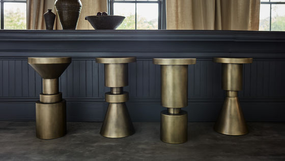 Antique Brass 5 Star Hotel Restaurant Bar Metal Chess Stool